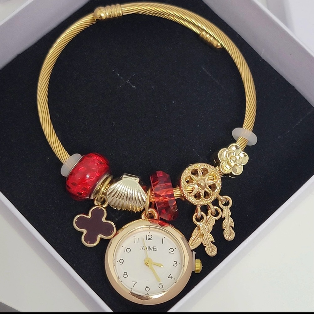 Charm Bangle Watch Non-tarnish